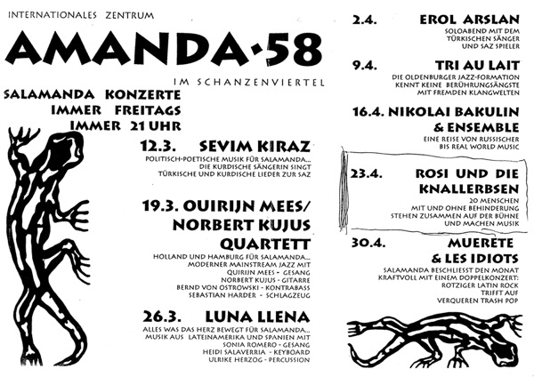 Plakat des Amanda-Festes