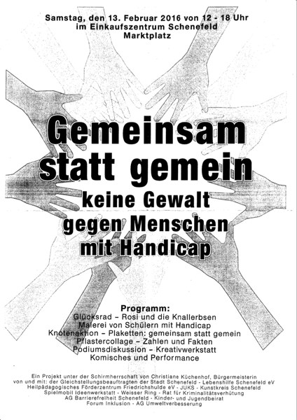 Plakat Gemeinsam Statt Gemein.