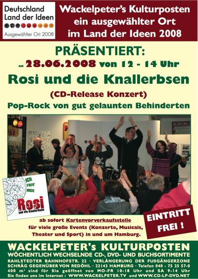 Plakat Rosis CD Release Konzert.